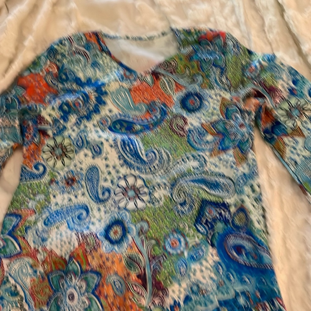 Paisley fun bright colored dress
